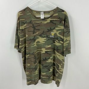 The salty dog Café camo print unisex cotton unisex T-shirt